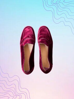 J CREW Velvet Penny Loafer